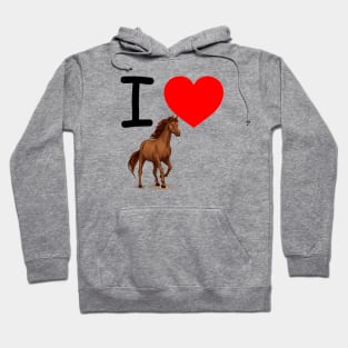 I Heart Horse Hoodie